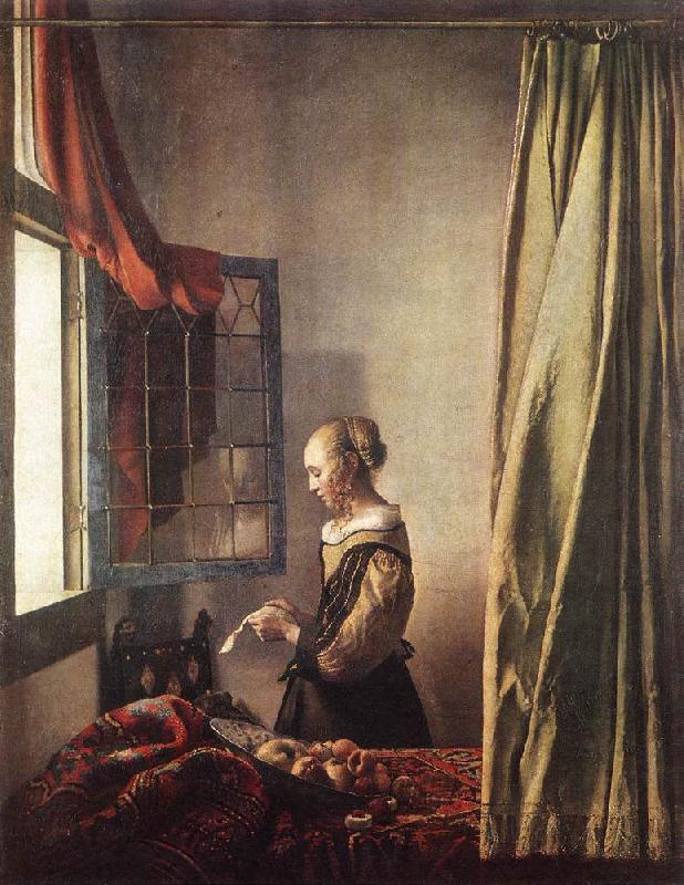 Jan Vermeer Girl Reading a Letter at an Open Window Germany oil painting art